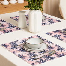 Load image into Gallery viewer, pink tropical dinner mats
