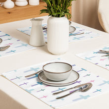 Load image into Gallery viewer, Water Colour Cross Placemat Set
