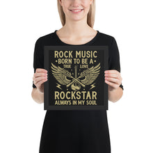 Load image into Gallery viewer, Born To Be A Rockstar Framed Poster
