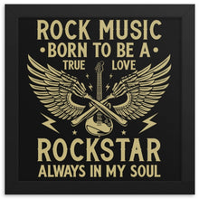 Load image into Gallery viewer, Born to be a rockstar wall art
