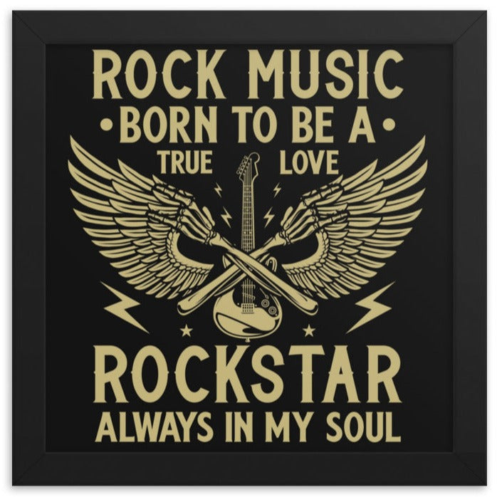 Born to be a rockstar wall art