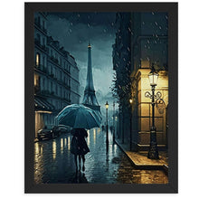 Load image into Gallery viewer, Alone At Night Framed Poster - Black Frame
