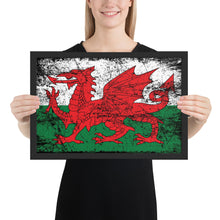 Load image into Gallery viewer, Y Ddraig Goch Framed Poster
