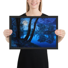 Load image into Gallery viewer, Moonlight Framed Poster - Black Frame
