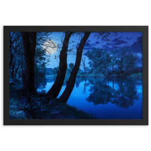 Moonlight Framed Poster - Black Frame