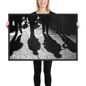 Walking In The Shadows Framed Poster