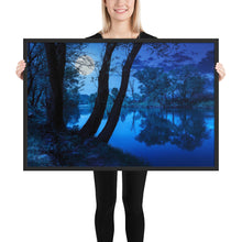 Load image into Gallery viewer, Moonlight Framed Poster - Black Frame
