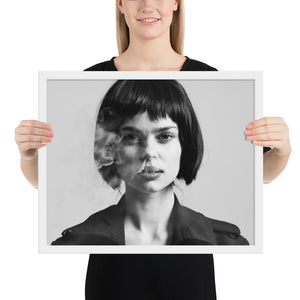 Black And White Photography Art Framed Poster - White Frame