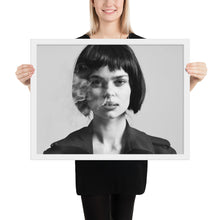 Load image into Gallery viewer, Black And White Photography Art Framed Poster - White Frame
