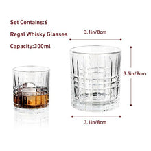 Load image into Gallery viewer, Copy of Regal Whisky Classic Cut Transparent Whiskey Glasses 6 pcs

