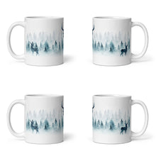 Load image into Gallery viewer, Reindeer White Glossy Christmas Mug
