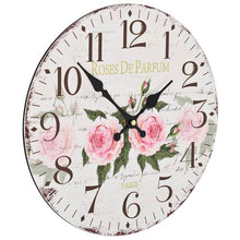 Load image into Gallery viewer, shabby chick rose clock
