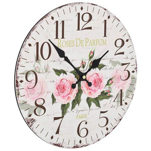 shabby chick rose clock