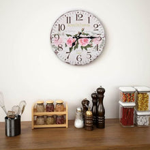 Load image into Gallery viewer, antique rose clock
