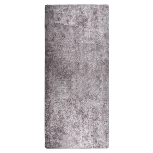 VidaXL None Slip Machine Washable Rectangle Rug - Grey MULTIPLE SIZES AVAILABLE