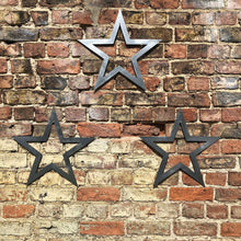 Load image into Gallery viewer, 3 X Steel Stars - Vintage Style Decor Metal
