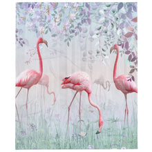 Load image into Gallery viewer, Flamingos In Paradise Throw Over Blanket
