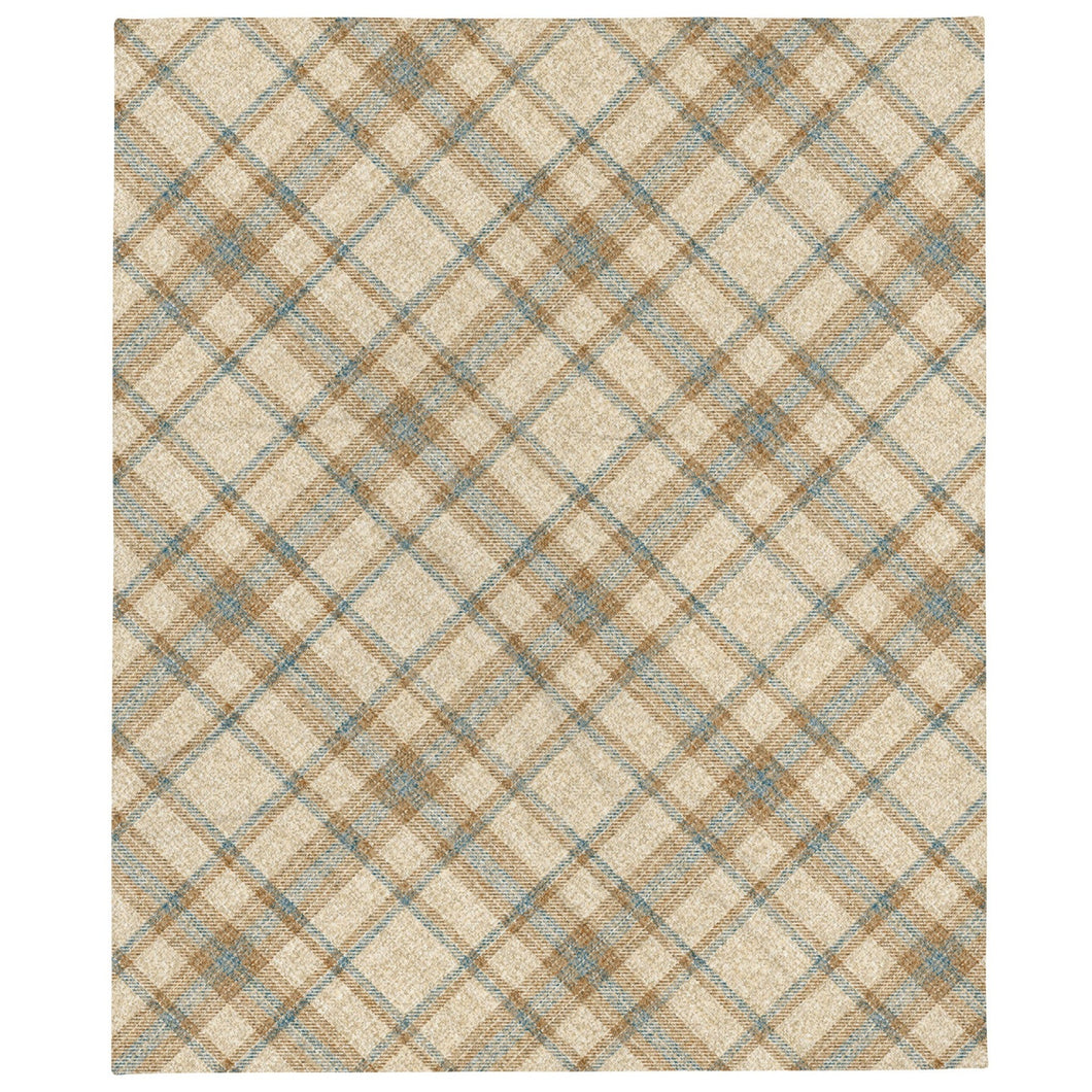 checker gingham beige throw over blanket