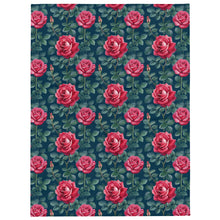 Load image into Gallery viewer, Water Colour Rose Throw Blanket
