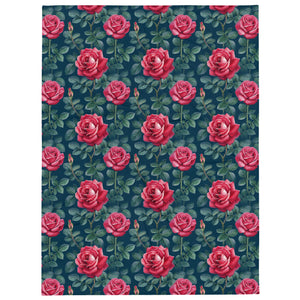 Water Colour Rose Throw Blanket