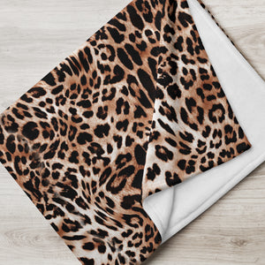 soft leopard print blanket