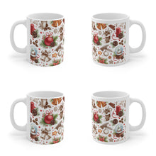 Load image into Gallery viewer, Traditional Christmas Decor White Glossy Christmas Mug
