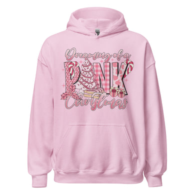 Dreaming Of A  Pink Christmas Hoodie