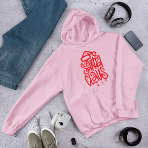 Santa Clause Graffiti Unisex Hoodie - MORE COLOURS  AVAILABLE