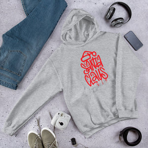 Santa Clause Graffiti Unisex Hoodie - MORE COLOURS  AVAILABLE