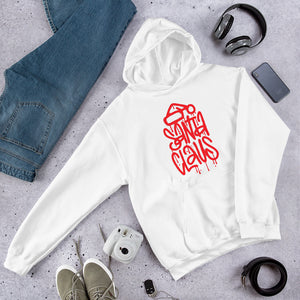 Santa Clause Graffiti Unisex Hoodie - MORE COLOURS  AVAILABLE