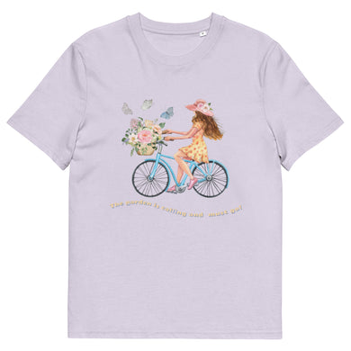 The Garden Is Calling And I Must Go Ladies Organic Cotton Purple T-Shirt 