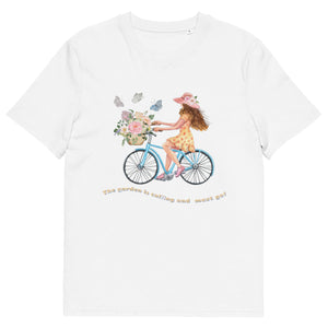 The Garden Is Calling And I Must Go Ladies Organic Cotton white T-Shirt 