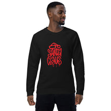 Load image into Gallery viewer, Santa Claus Graffiti Unisex organic raglan sweatshirt
