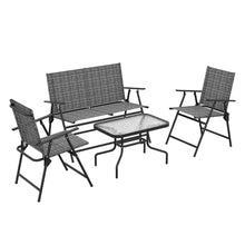 Load image into Gallery viewer, Outsunny Outdoor Table And Chairs - Foldable Chairs  And Loveseat
