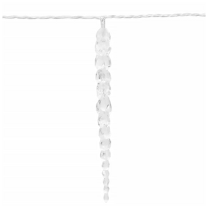 vidaXL Christmas Icicle Light 100 LEDs Warm White 10 m Acrylic PVC