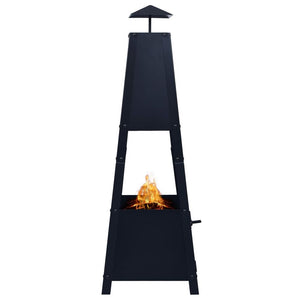 VidaXL Tall Standing  Fire Pit