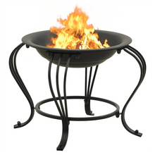 Load image into Gallery viewer, VidaXL Fire Pit with Poker 49 cm Steel
