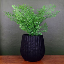 Load image into Gallery viewer, Black Ceramic Planter Plant Pot
