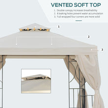 Load image into Gallery viewer, Outsunny 3 x 3 m Garden Metal Gazebo Outdoor Party Tent Outsunny
