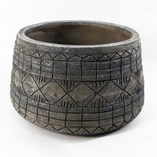 Load image into Gallery viewer, 22cm x 37cm Large Grey Gliese Embossed Planter
