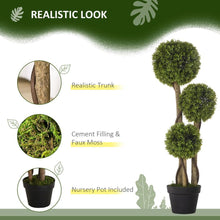 Load image into Gallery viewer, Potted Artificial Plant Boxwood Ball Topiary Tree Indoor Outdoor
