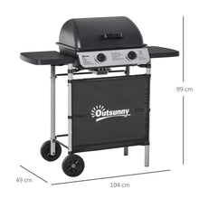 Load image into Gallery viewer, 2 Burner Gas Barbecue Grill Propane Gas BBQ 5.6 kW
