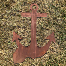 Load image into Gallery viewer, XL Rusty Anchor Garden Sign Metal Ornament Feature Lawn statue
