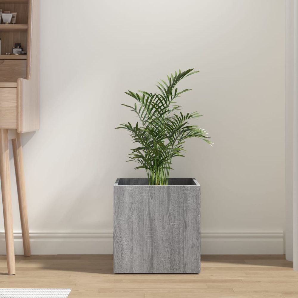 40cm Planter Box grey sonoma Engineered Wood