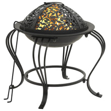 Load image into Gallery viewer, vidaXL Fire Pit with Poker 49 cm Steel
