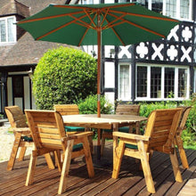 Load image into Gallery viewer, Garden Circular Table And Chair Set x 6 Seats With Matching Cushions
