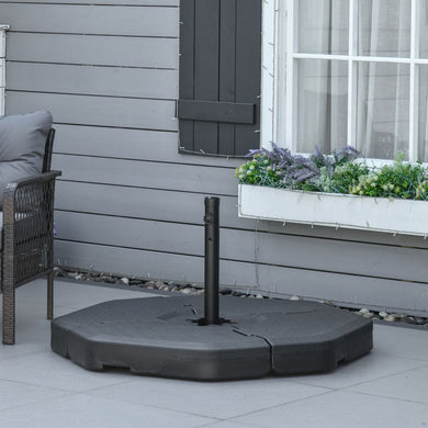 Detachable Patio Umbrella Base, Cantilever Parasol Base Stand Weights, Black