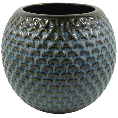 Blue Ceramic Plant Pot