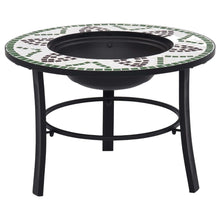 Load image into Gallery viewer, vidaXl Mosaic Fire Pit 68 cm Ceramic Green
