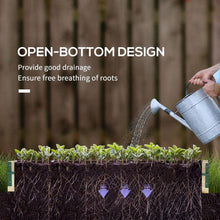 Load image into Gallery viewer, Outsunny Raised Garden Bed With Greenhouse Roll Up Windows
